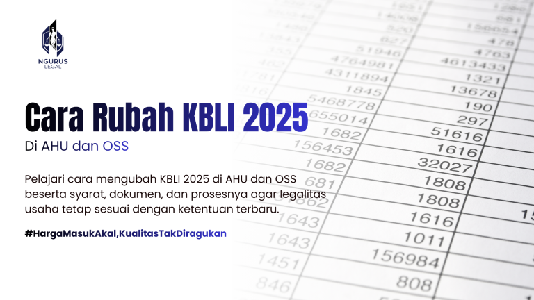 Cara Mengubah KBLI 2025 di AHU dan OSS